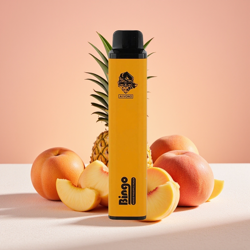 Aivono Aim Bingo 4000 מקטרות בטעם אננס אפרסק Wango
