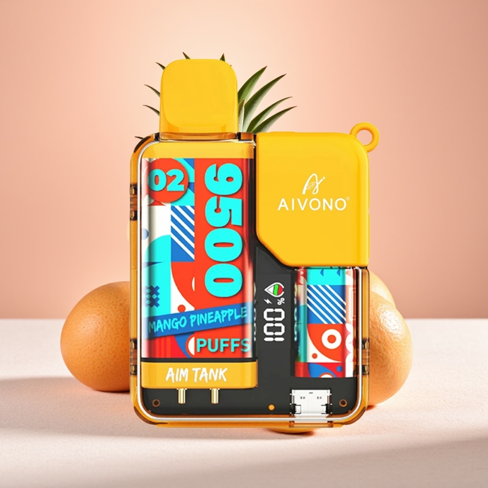 Aivono AIM-TANK 9500 מנגו אננס 18מ"ל 650mAh LCD