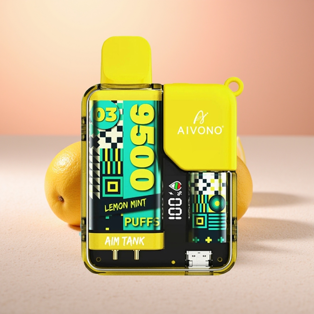 Aivono AIM-TANK 9500 פופס מנטה לימון 18ml 650mAh