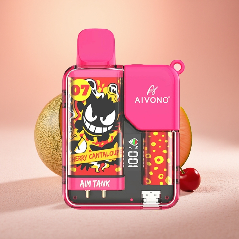 Aivono AIM-TANK 9500 פופס דובדבן מלון 18ml 650mAh