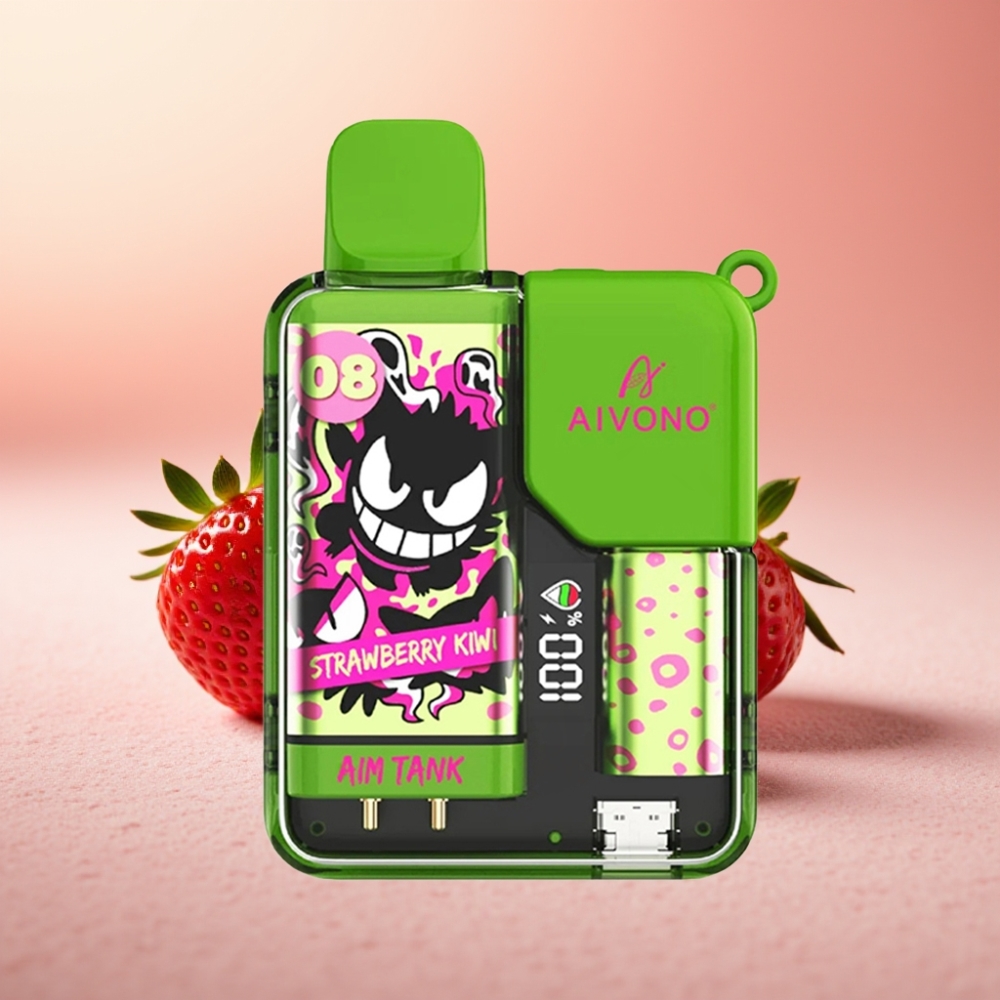 Aivono AIM-TANK 9500 Puffs תות קיווי 18ml 650mAh LCD