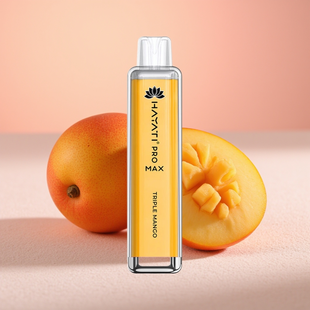 Hayati Pro Max 4000 מפיות מגוון מנגו משולש סוללה נטענת 1400mAh