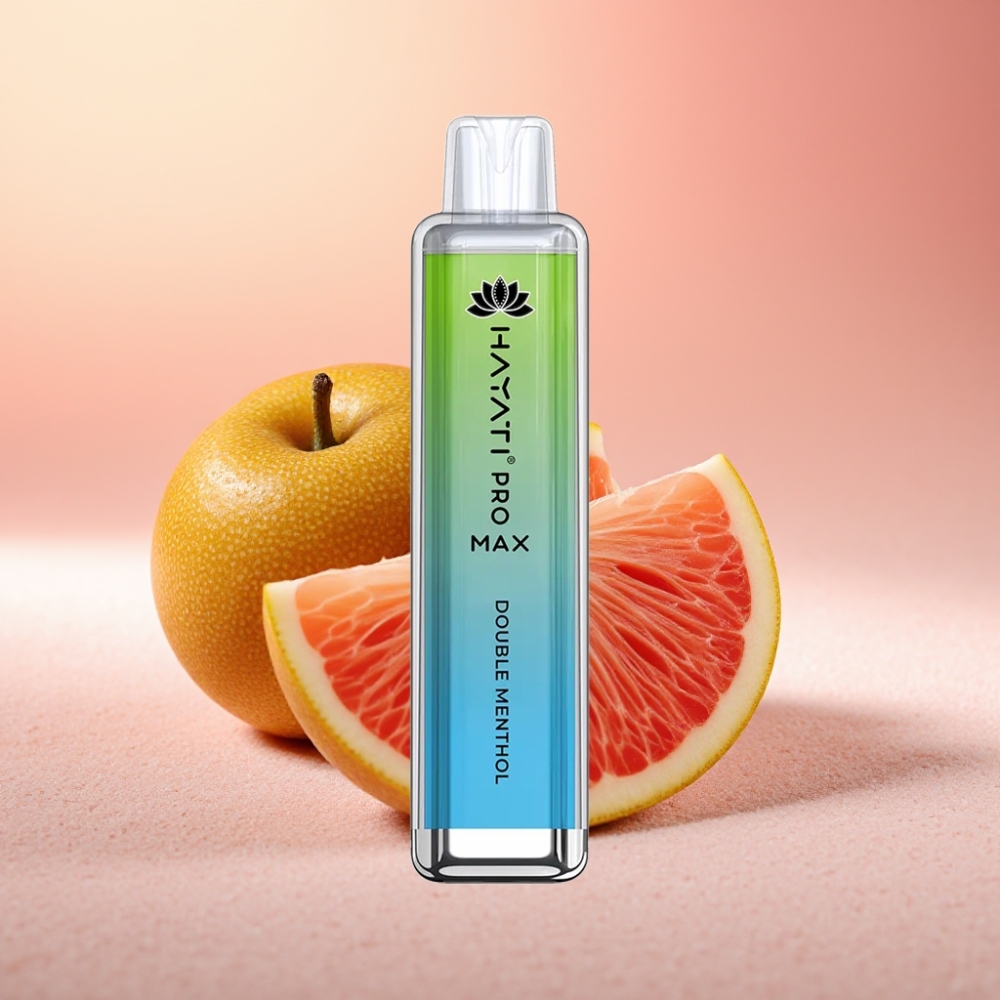 Hayati Pro Max 4000 מקטרות מנטול כפול סוללה נטענת 1400mAh