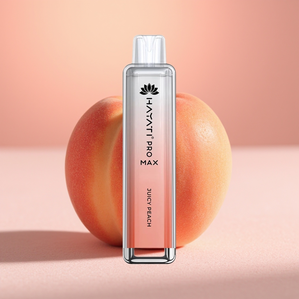 Hayati Pro Max 4000 מכשיר אידוי חד פעמי אפרסק עסיסי 2%/5% ניקוטין סוללה 1400mAh