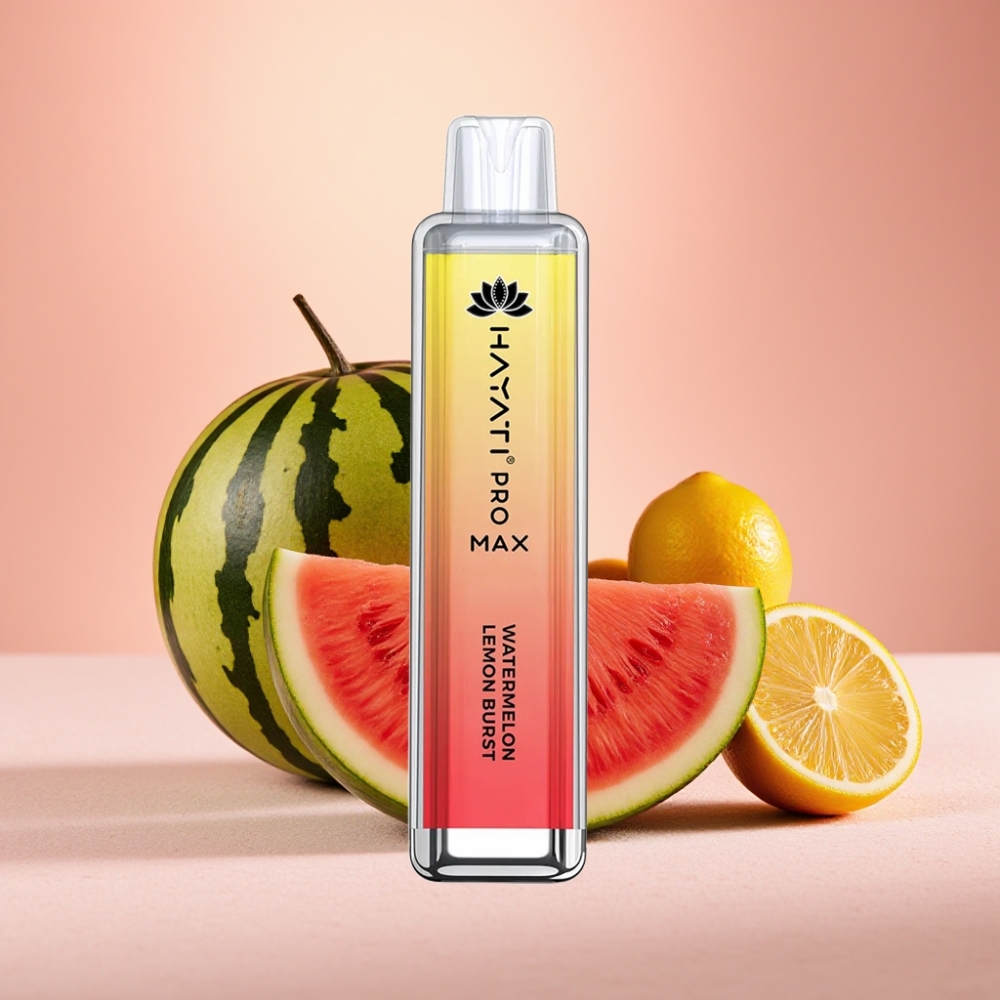 Hayati Pro Max 4000 Puffs מתנפץ אבטיח לימון סוללה נטענת 1400mAh