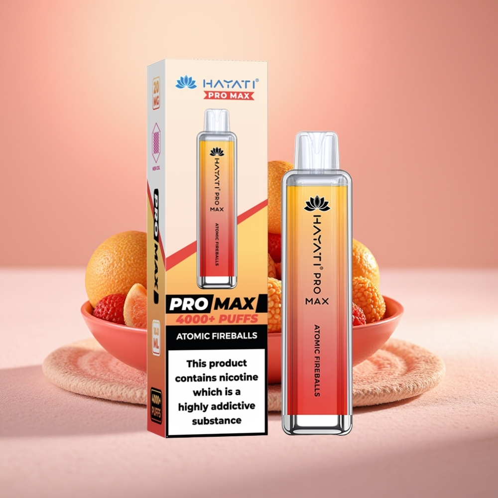 Hayati Pro Max 4000 Puffs Atomic Fireballs מפציץ