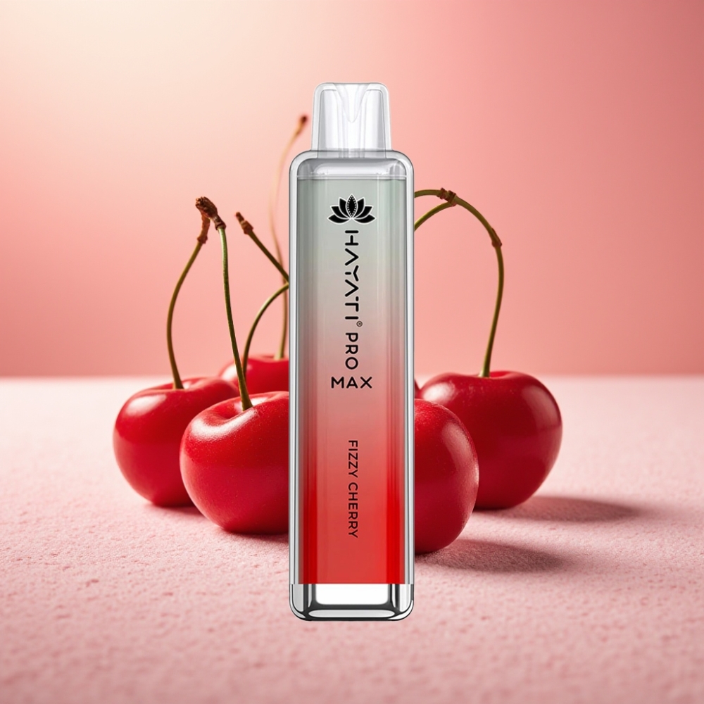 Hayati Pro Max 4000 Puffs דובדבן תוסס סוללה נטענת גביש