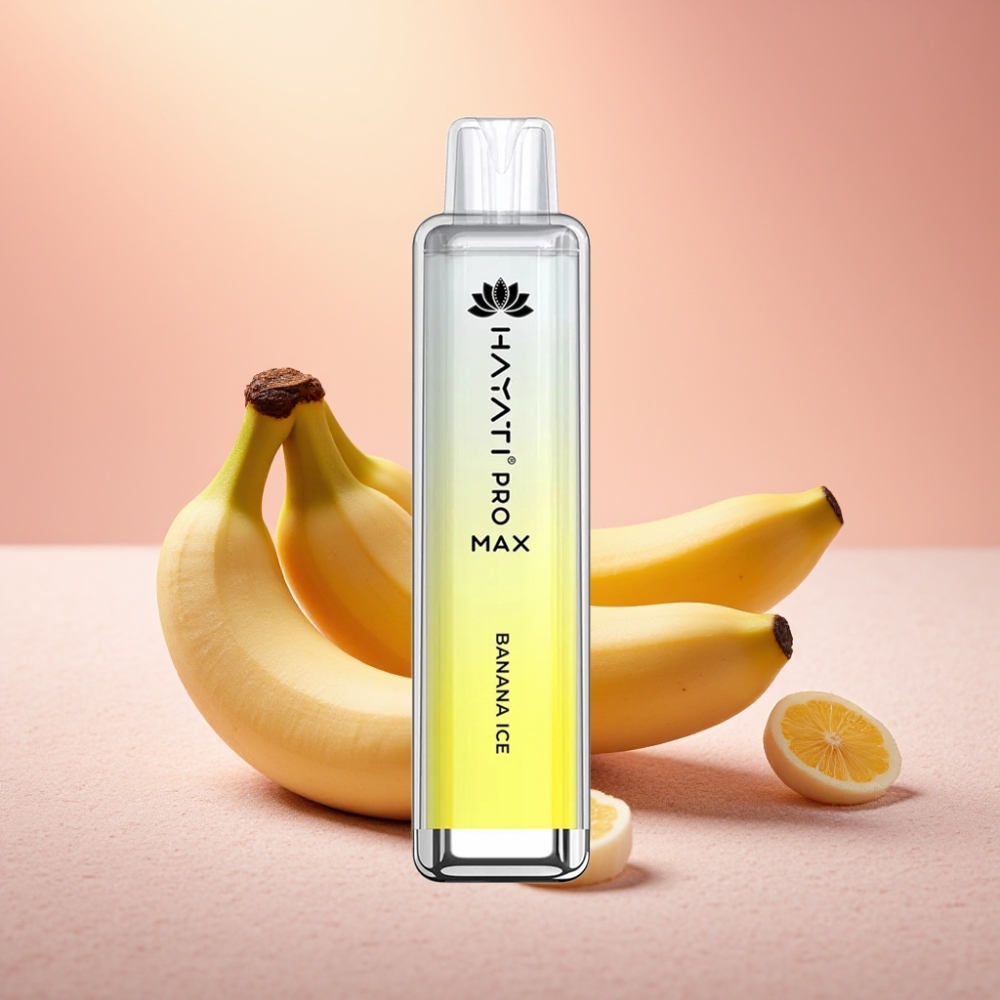 Hayati Pro Max 4000 Puffs בננה קרח דיספוזבלי