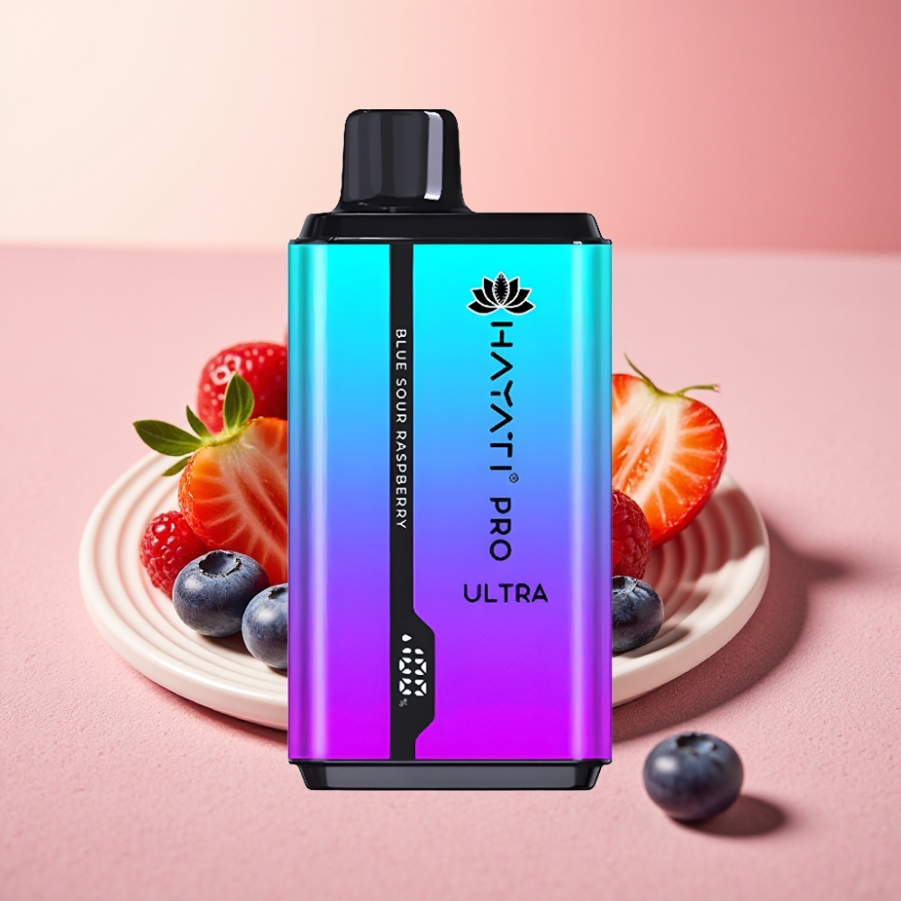 Hayati Pro Ultra 15000 Puffs 850mAh 24ml 2% Blueberny Straw' Menthol