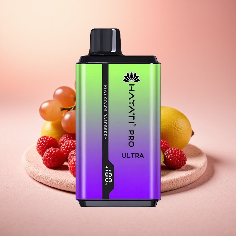 Hayati Pro Ultra 15000 Puffs 850mAh 24ml 2% קיווי ענבים פטל
