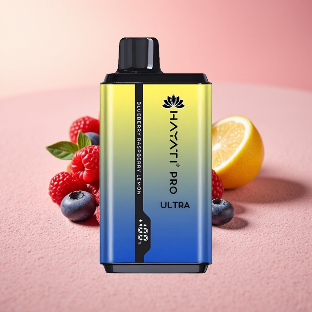 Hayati Pro Ultra 15000 Puffs 850mAh 24ml 2% אוכמניות פטל לימון