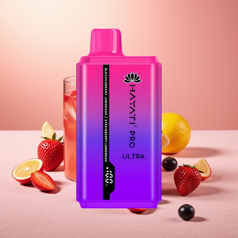 Hayati Pro Ultra 15000 Puffs 850mAh 2×12ml 2% פטל שחור לימונדה תות לימונדה