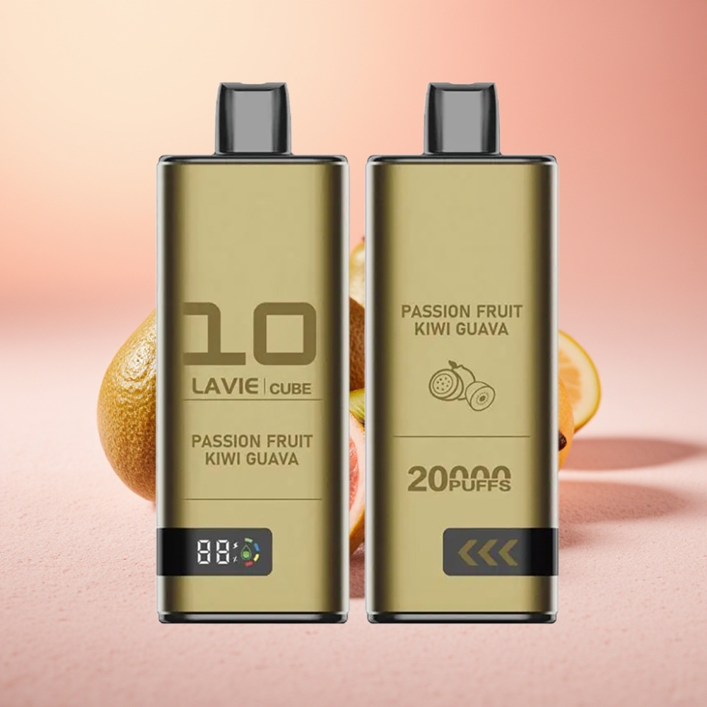 Lavie Cube 20000 מקטרות ניקוטין מלח 2% 5% פסיפלורה קיווי גויאבה