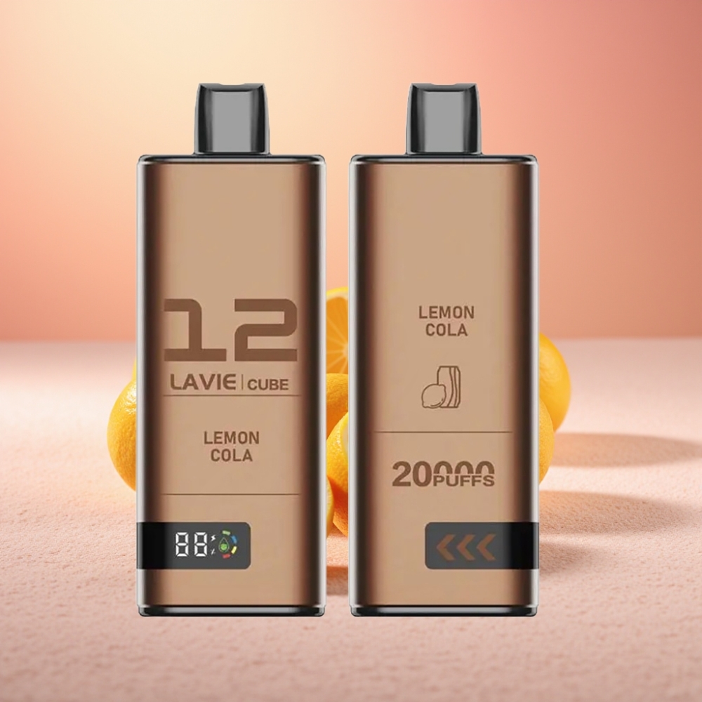 Lavie Cube 20000 מקטרות סיגריה חד פעמית לימון קולה