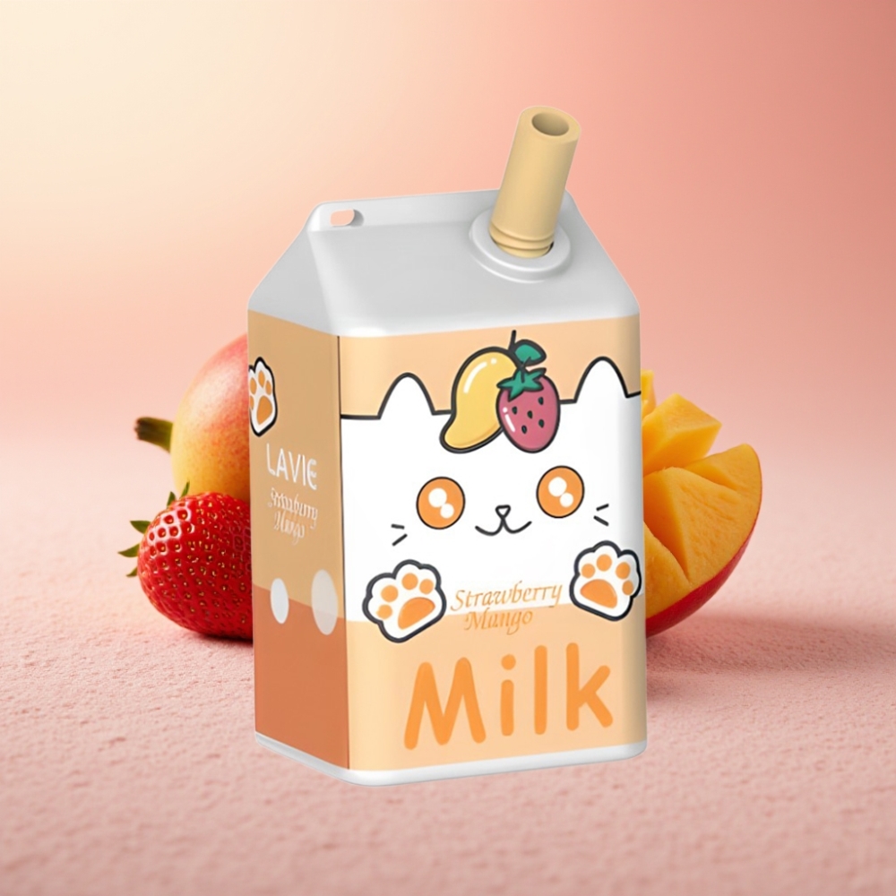 Lavie Milk 7000 Puffs תות מנגו 16ML 5%