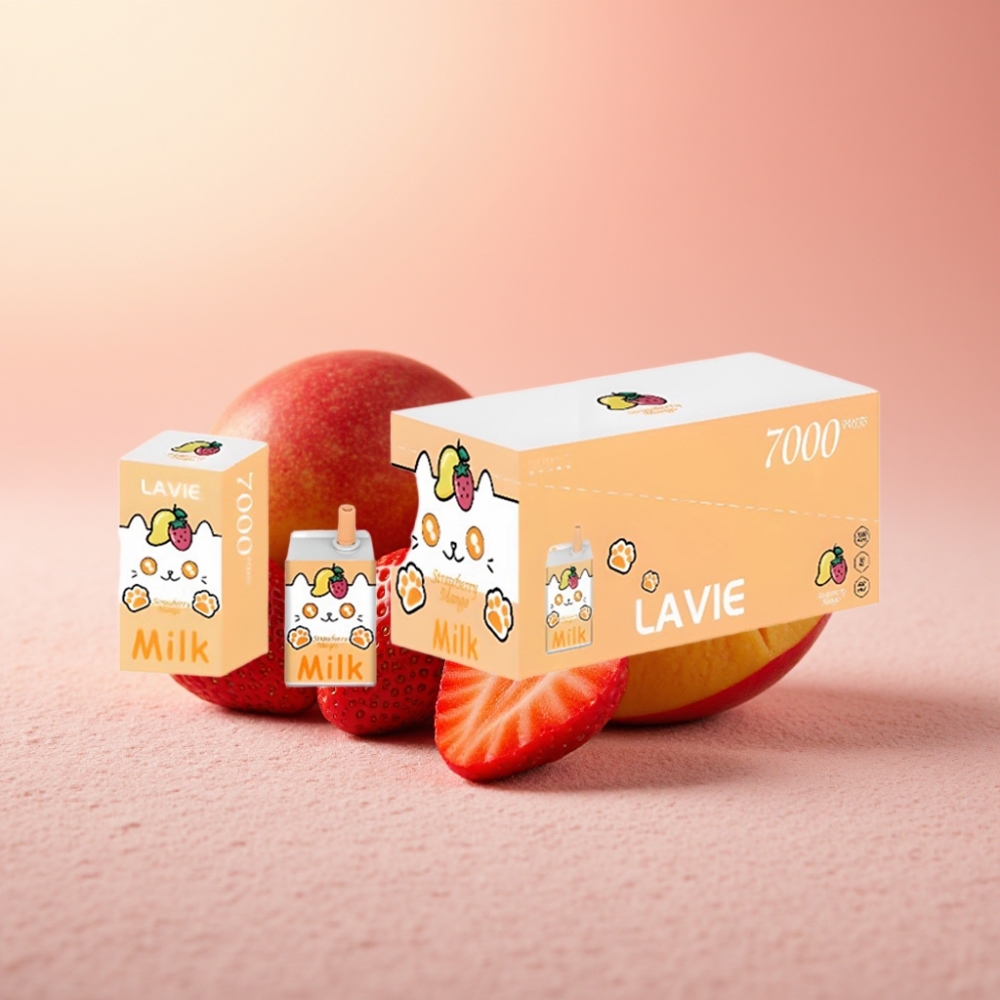 Lavie Milk 7000 Puffs תות מנגו 16ML 5%