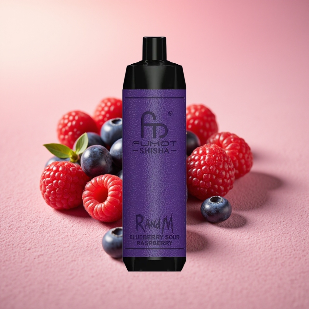 RandM Fumot Shisha 10000 פֻּפִּים 18ml אוכמניות פטל חמוץ