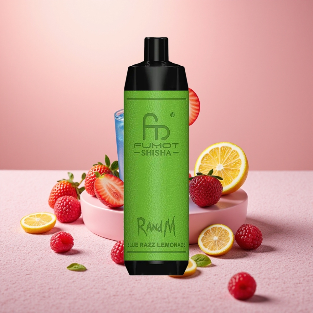RandM Fumot Shisha 10000 Puffs Blue Razz Lemonade 18ml 850mAh