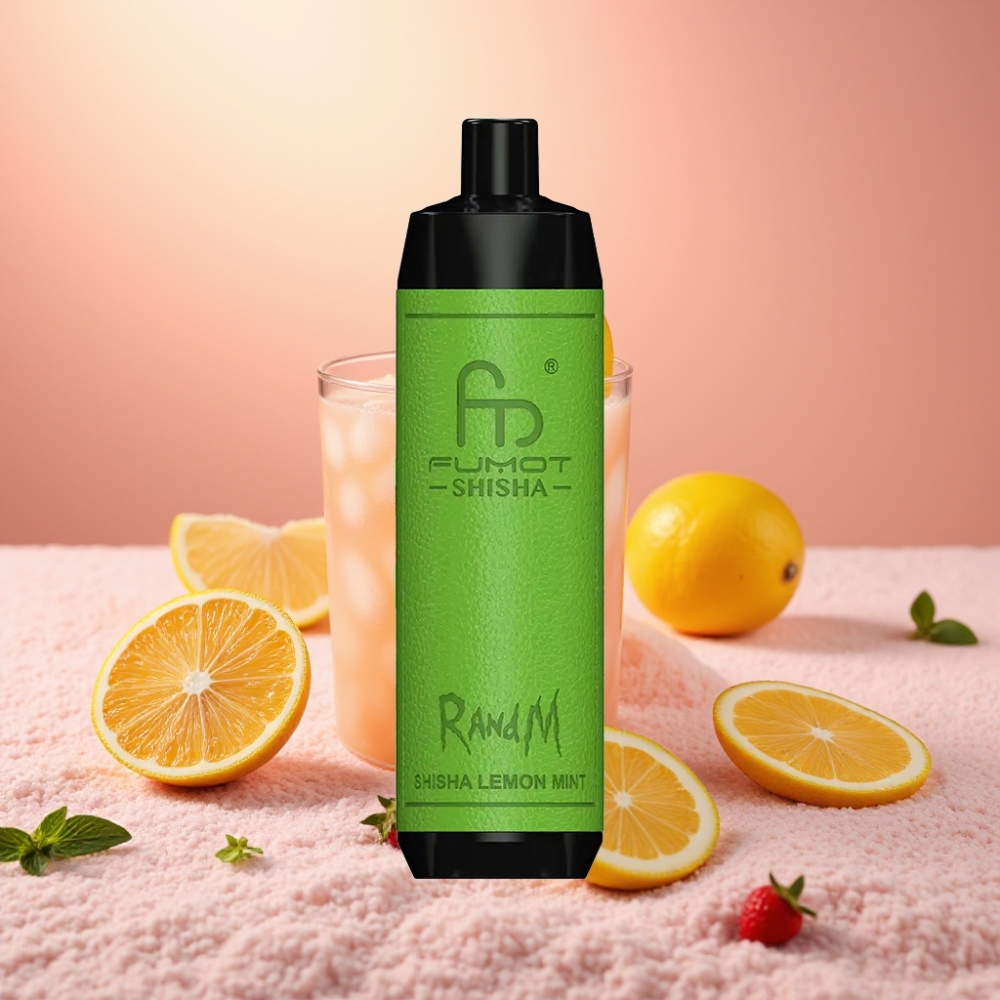 RandM Fumot Shisha 10000 Puffs LED סוללה 850mAh
