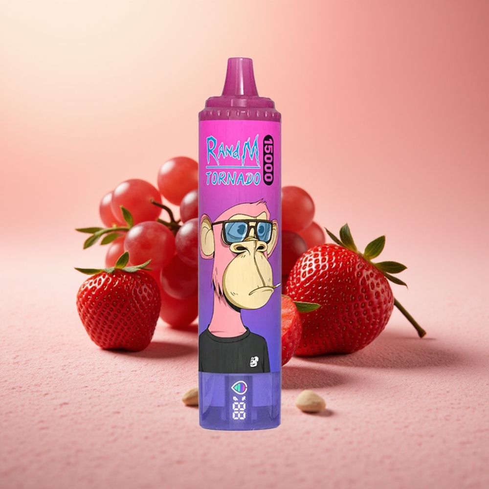 Fumot RandM Tornado 15000 Puffs 25ml 850mAh תות ענב