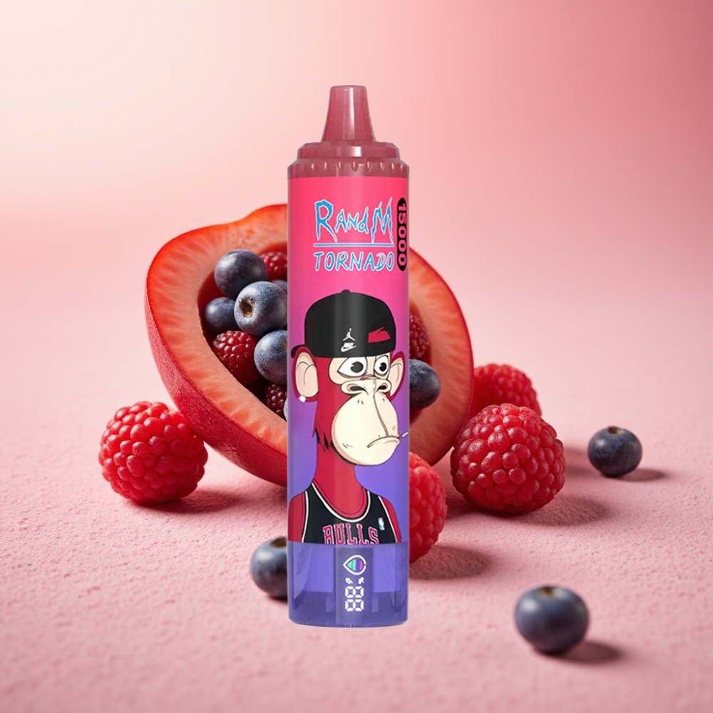 Fumot RandM Tornado 15000 Puffs 25ml 850mAh פטל כחול-חמוץ