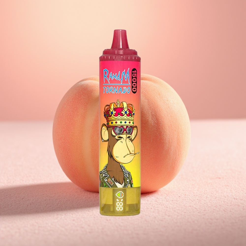 Fumot RandM Tornado 15000 Puffs 25ml 850mAh אפרסק קרח