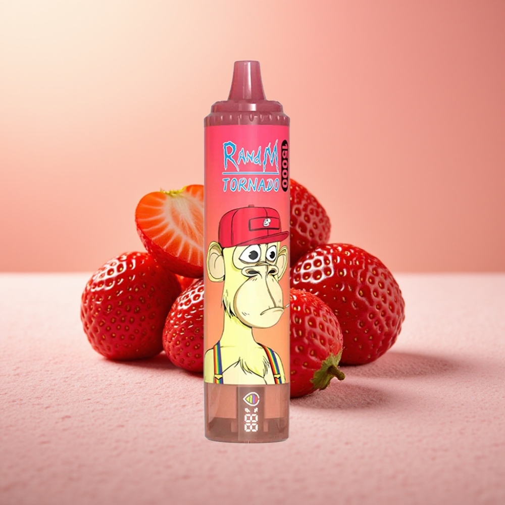 Fumot RandM Tornado 15000 Puffs 25ml 850mAh תות בול אדום