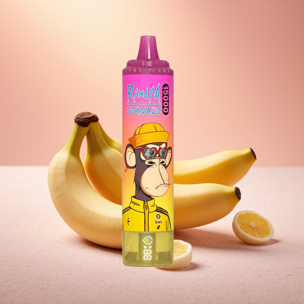 Fumot RandM Tornado 15000 Puffs 25ml בננה קרח