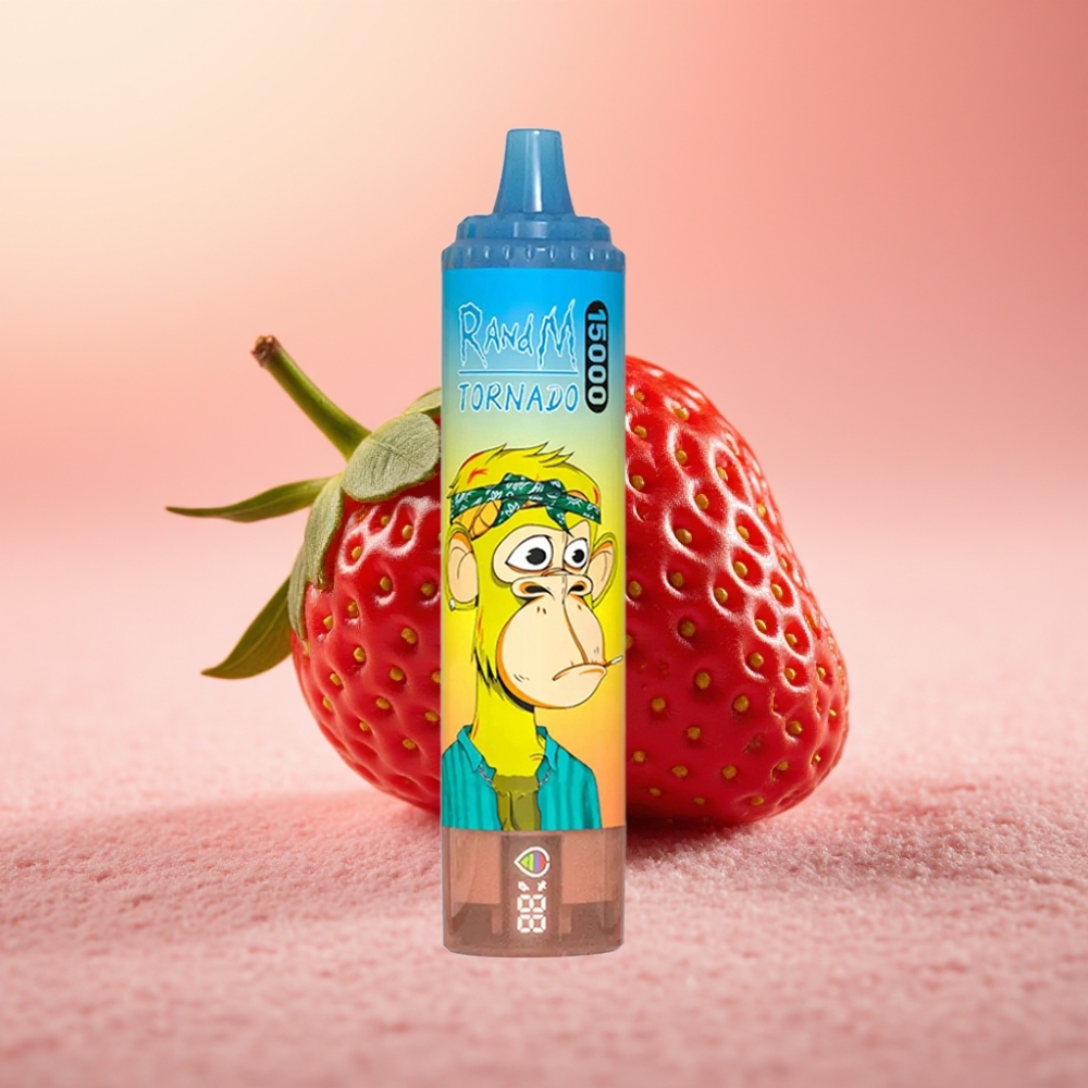 RandM Fumot Tornado 15000 מקטרות תות 25ml 850mAh Mesh