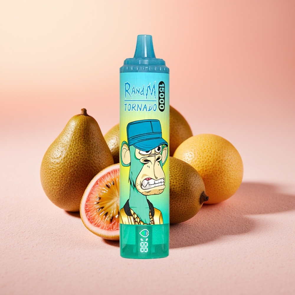 RandM Fumot Tornado 15000 משיכות קיווי פסיפלורה גויאבה