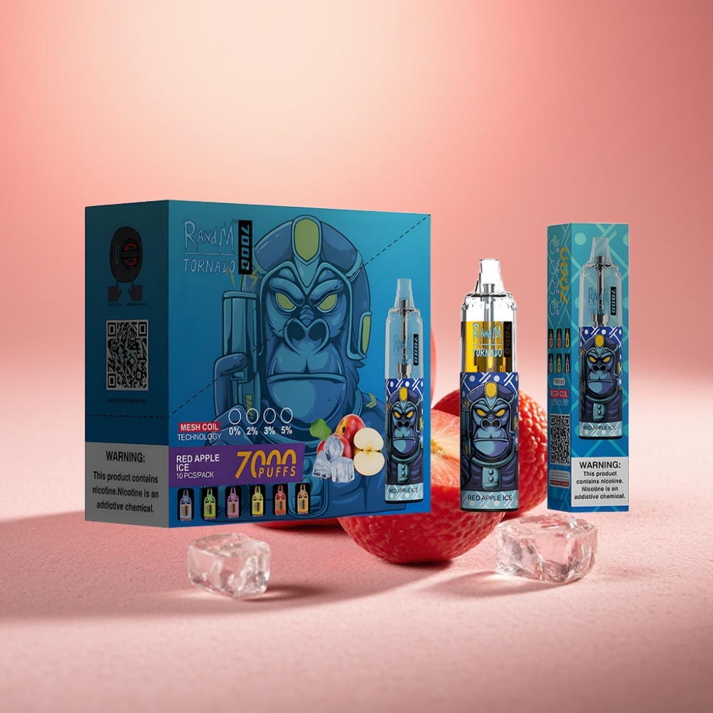 Fumot Tornado 7000 14ML תפוח אדום קרח