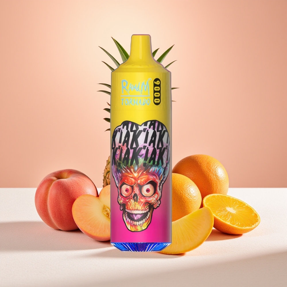 RandM Fumot Tornado 9000 Puffs 18mL אפרסק מנגו אננס