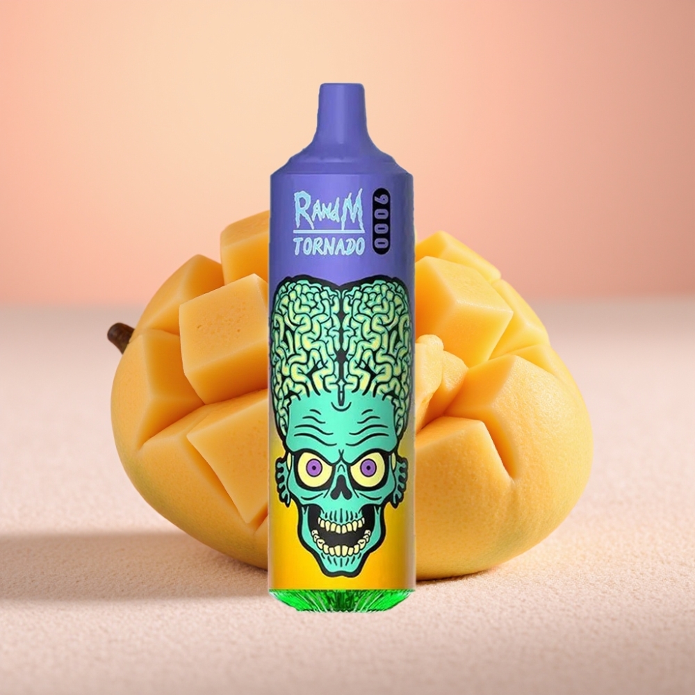 RandM Fumot Tornado 9000 Puffs 18mL Mesh תות מנגו