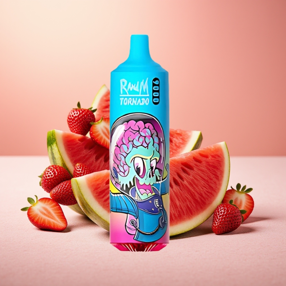 RandM Fumot Tornado 9000 Puffs 18mL Mesh תות אבטיח