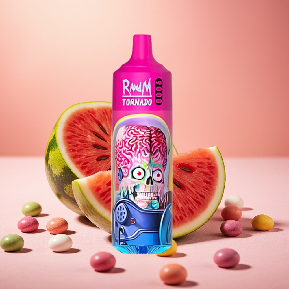 RandM Fumot Tornado 9000 Puffs 18mL אבטיח Skittles
