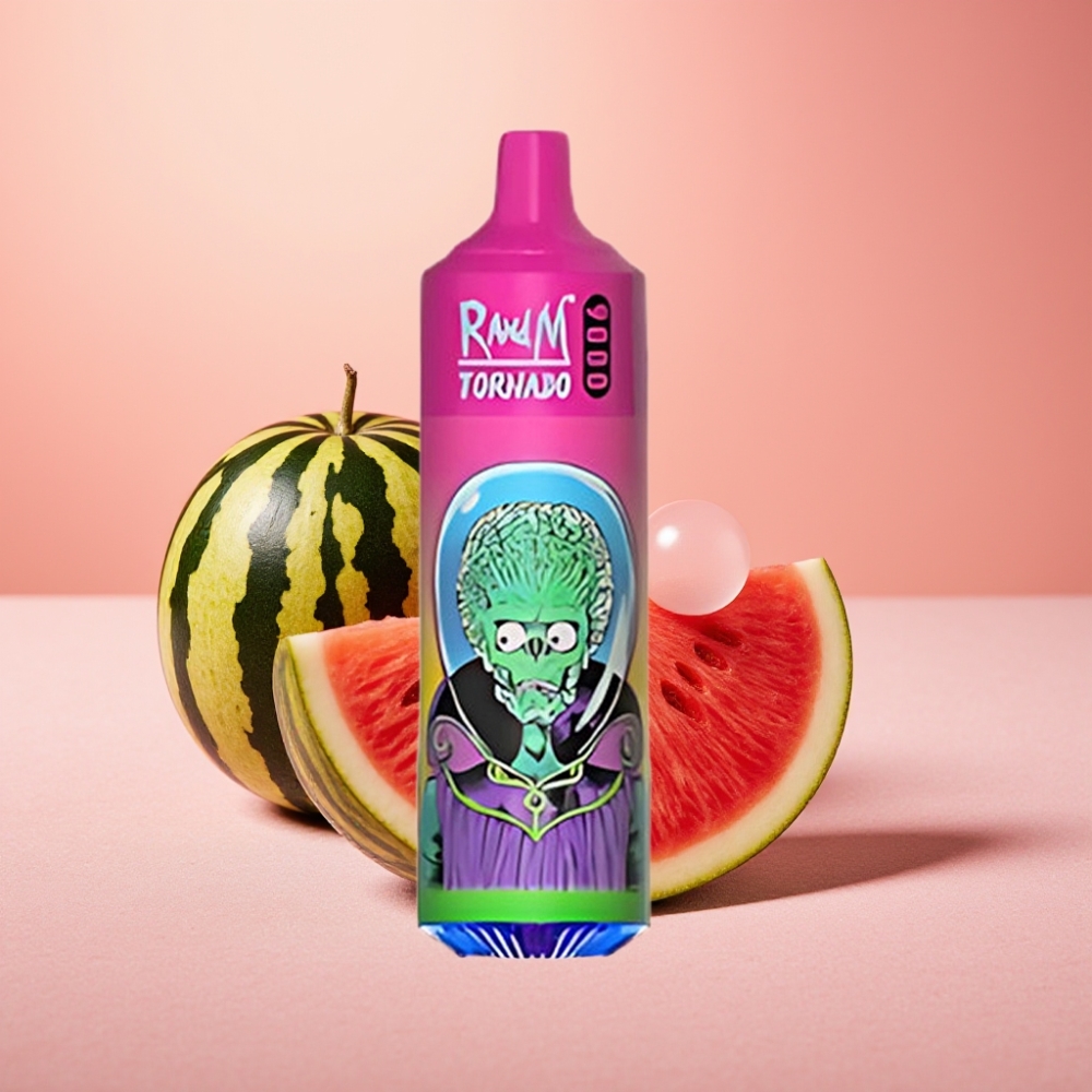 RandM Fumot Tornado 9000 Puffs 18mL Watermelon Bubble Gum