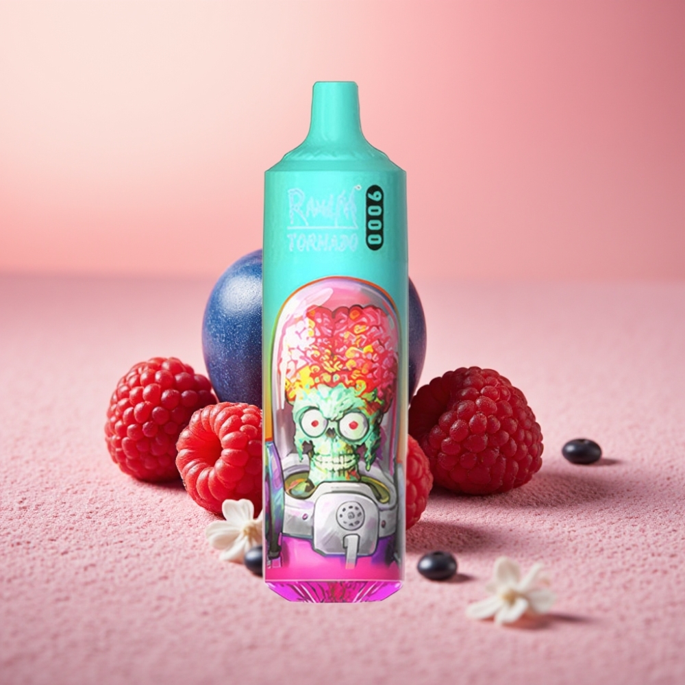 RandM Fumot Tornado 9000 Puffs 850mAh 18mL תפוח חמוץ כחול