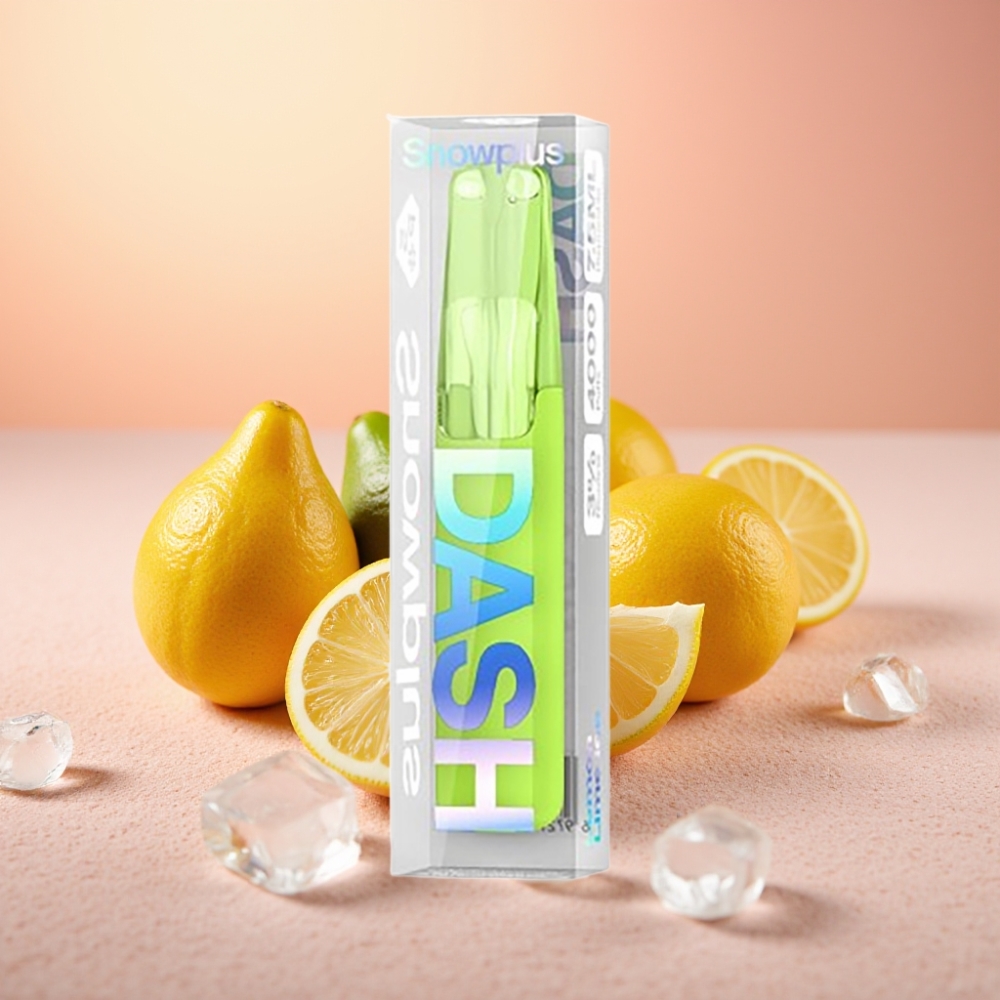 Snowplus Dash 4000 פופים מכשיר חד פעמי לימון ליים קרח סרמי 7.5 מ