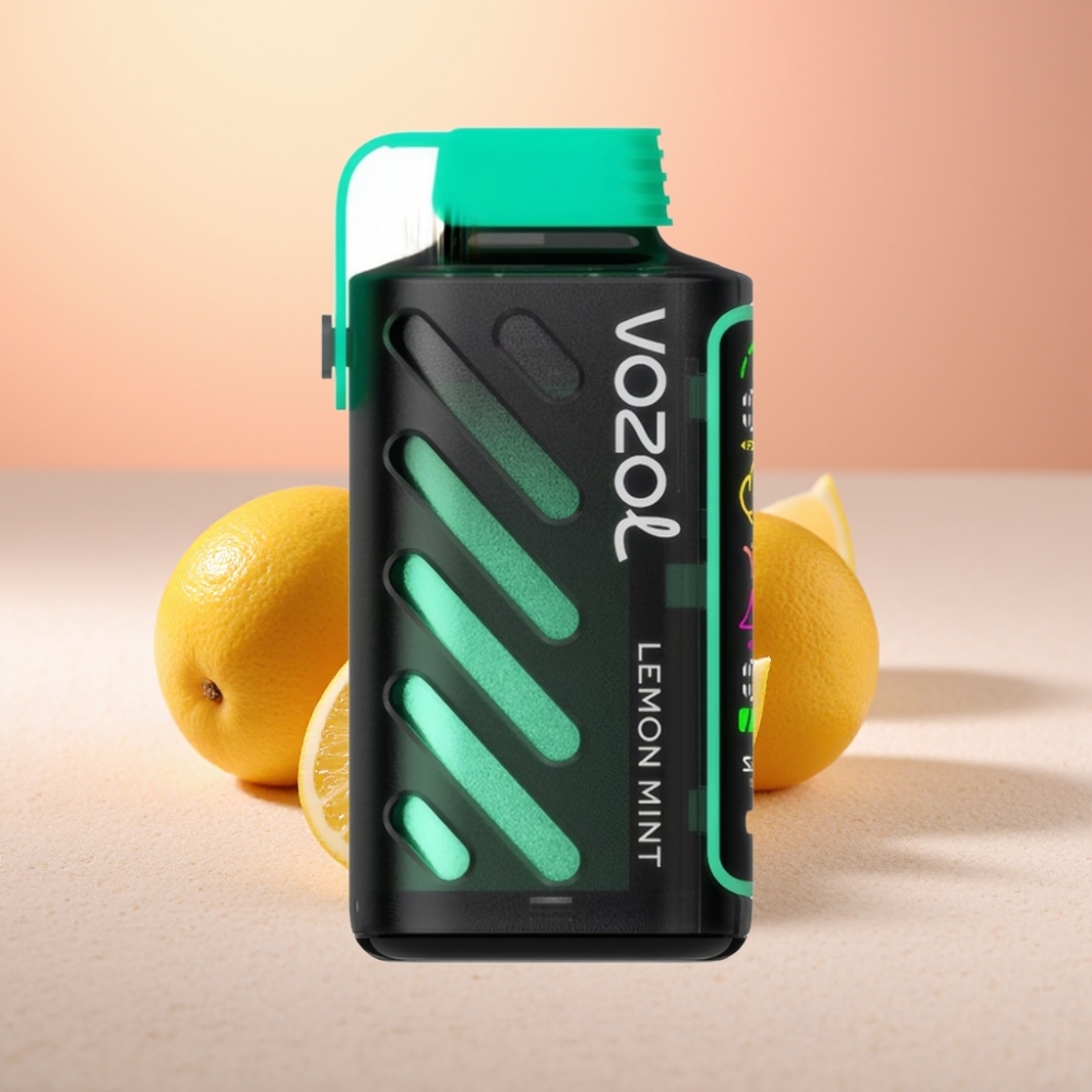 VOZOL Gear Power 20000 Puffs לימון נענע S.i.L.C. Tech Dual Mesh Coil