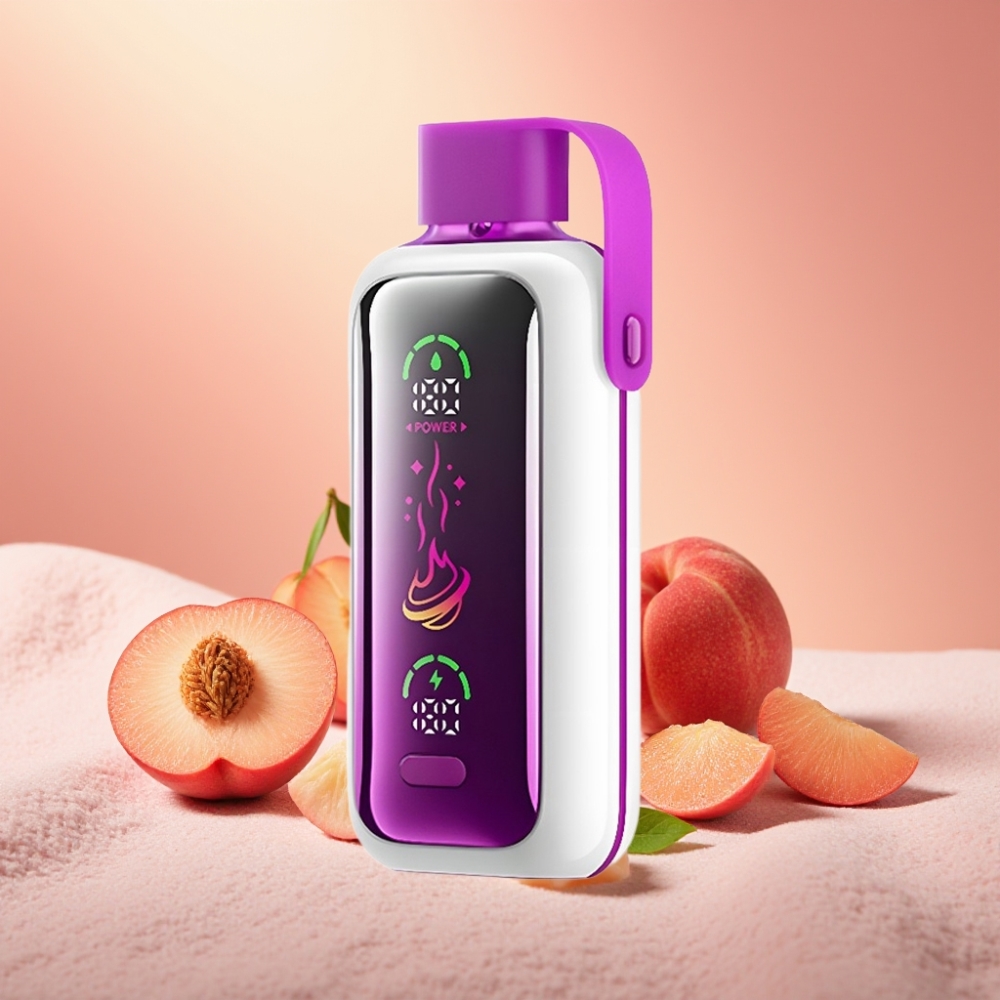 VOZOL Star 20000 Puffs 2.2" HD Dual Mesh אפרסק קרח