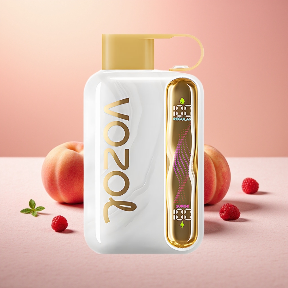 VOZOL STAR 40000 אַפְפִּים סוללה 1000mAh טעם אפרסק לבן פטל