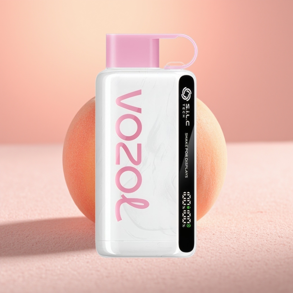 VOZOL STAR 9000/12000 מכשיר אידוי חד פעמי אפרסק קר S.i.L.C TECH טעינה מהירה 30%