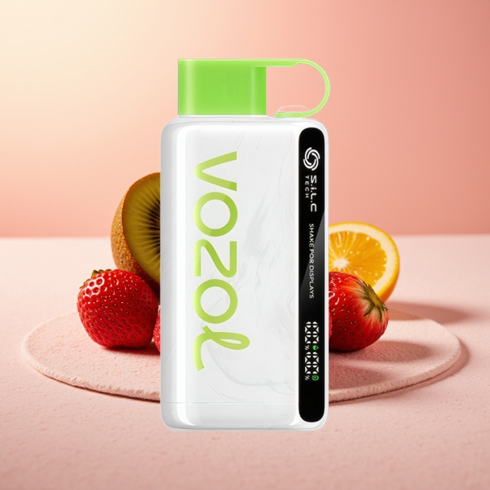 VOZOL STAR 9000/12000 מעשנה חד פעמית תות קיווי עם טען מהיר ו-S.i.L.C TECH