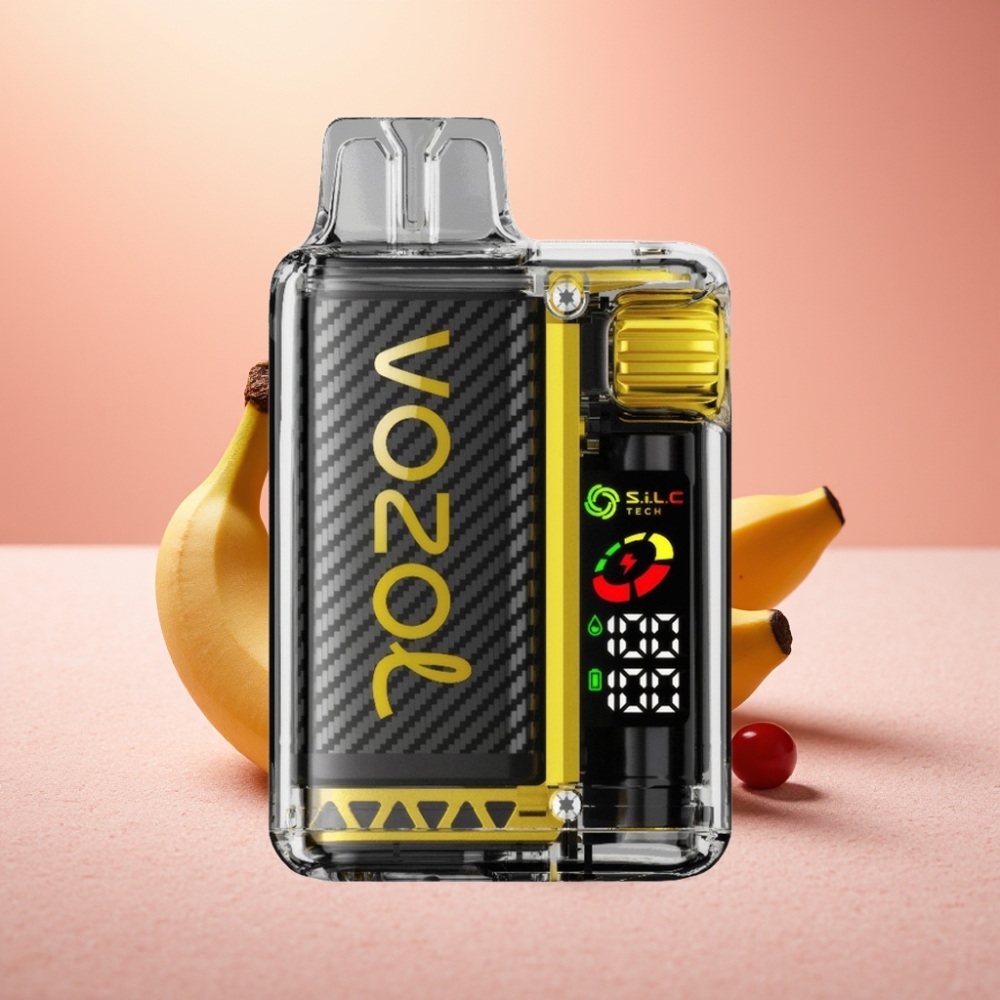VOZOL Vista 20000 Puffs טעון סוללה 650mAh 2% ניקוטין OLED פטל בננה דרקון S.iL.C