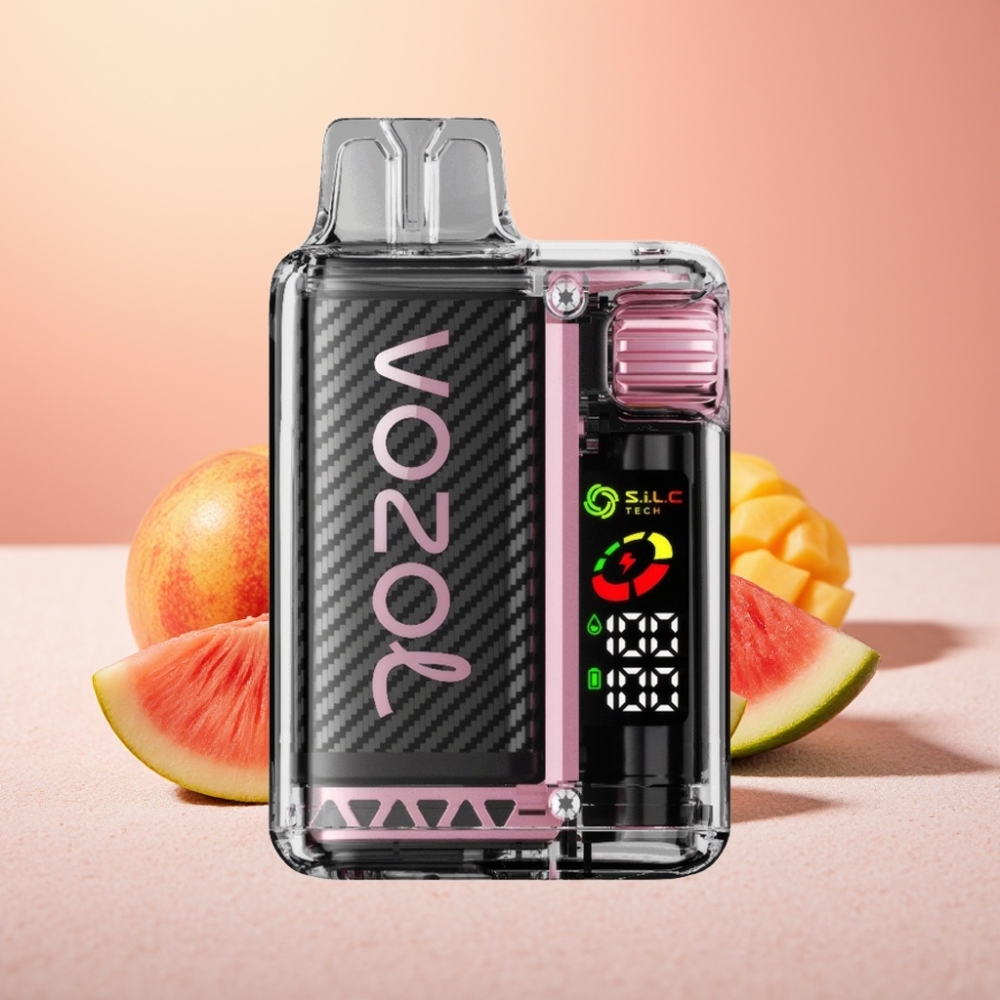 VOZOL Vista 20000 Puffs 650mAh OLED S.i.L.C Tech אפרסק מנגו אבטיח